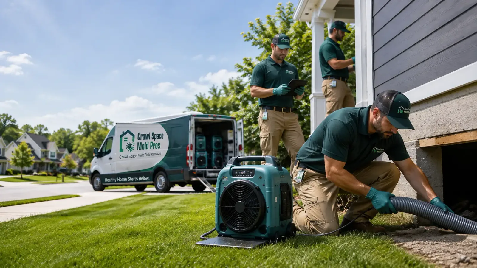 Crawl Space Mold Removal in Derby, IA